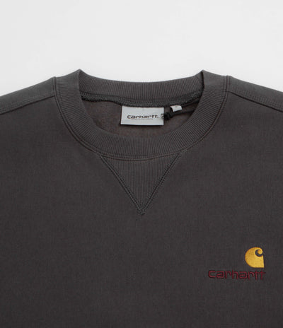 Carhartt American Script Crewneck Sweatshirt - Graphite