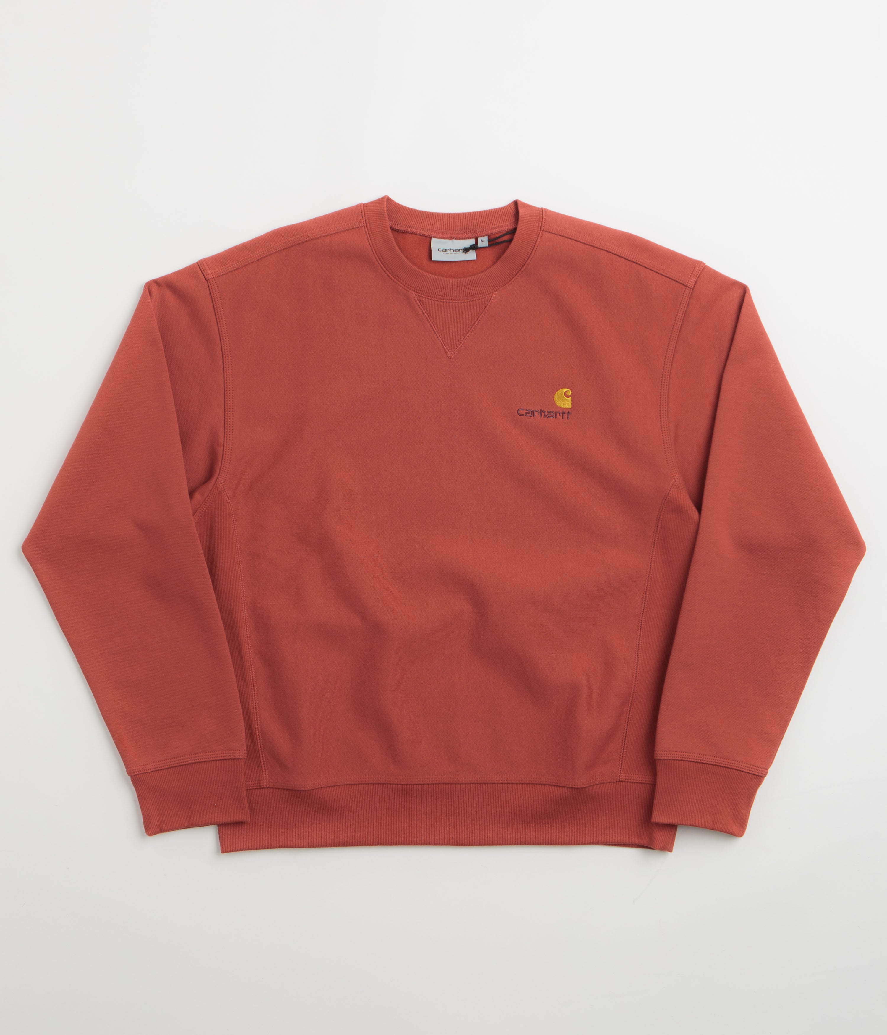 Carhartt American Script Crewneck Sweatshirt - Oxide Red