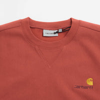 Carhartt American Script Crewneck Sweatshirt - Oxide Red thumbnail
