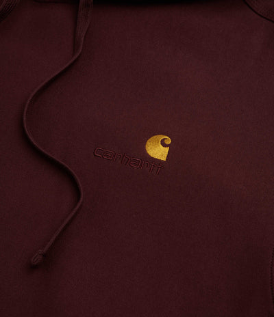 Carhartt American Script Hoodie in Amarone