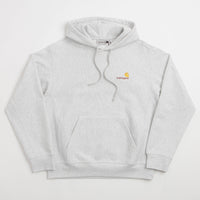 Carhartt American Script Hoodie in Ash Heather thumbnail