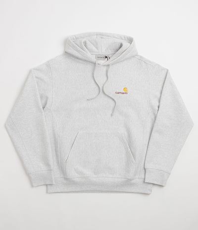 Carhartt American Script Hoodie in Ash Heather