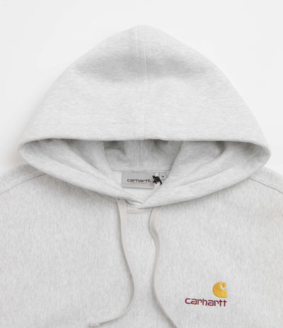 Carhartt American Script Hoodie in Ash Heather