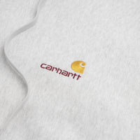 Carhartt American Script Hoodie in Ash Heather thumbnail