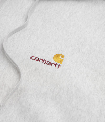 Carhartt American Script Hoodie in Ash Heather