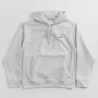 Carhartt American Script Hoodie in Ash Heather thumbnail