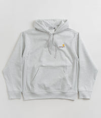 Hooded Carhartt Sweatshirt Ash Heather / Lime Hombre