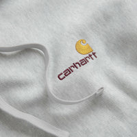 Carhartt American Script Hoodie in Ash Heather thumbnail