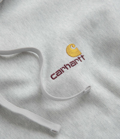 Carhartt American Script Hoodie in Ash Heather