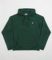 Carhartt American Script Hoodie in Dark Fir