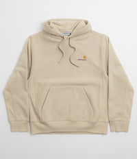 Carhartt American Script Hoodie in Fleur De Sel