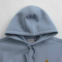 Carhartt American Script Hoodie - Frosted Blue thumbnail