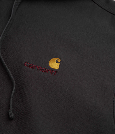 Carhartt American Script Hoodie in Graphite