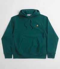 Carhartt American Script Hoodie in Malachite