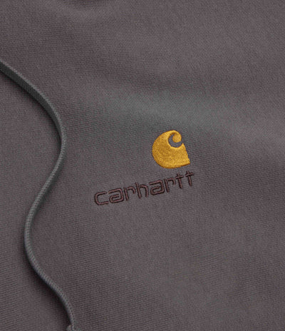 Carhartt American Script Hoodie in Porphyry