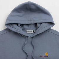 Carhartt American Script Hoodie - Shady Blue thumbnail
