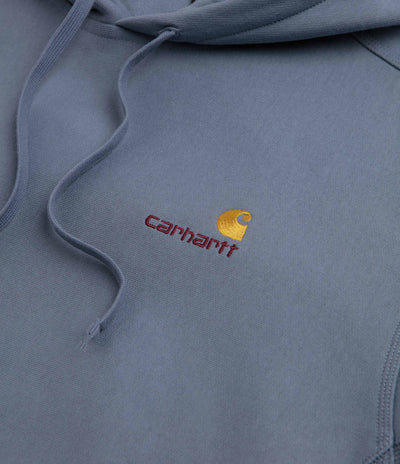 Carhartt American Script Hoodie - Shady Blue