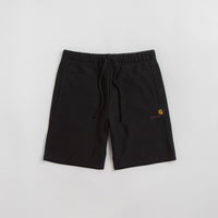 Carhartt American Script Sweat Shorts - Black thumbnail