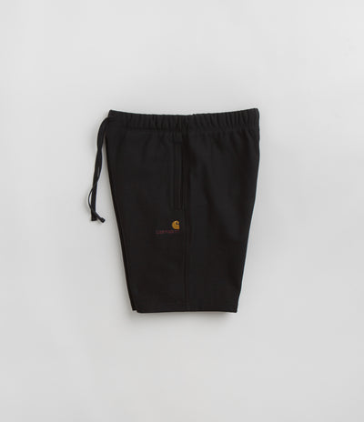 Carhartt American Script Sweat Shorts in Black