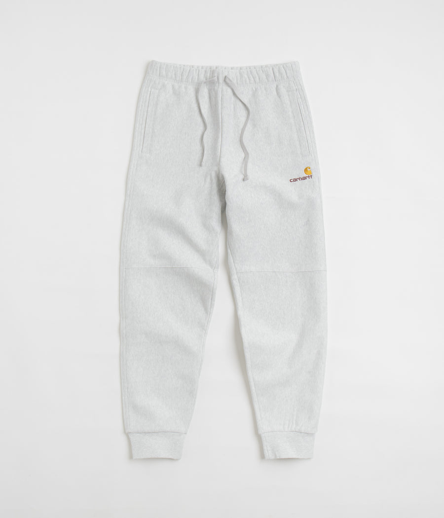 Carhartt American Script Sweatpants in Ash Heather