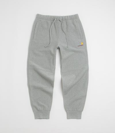Carhartt American Script Sweatpants - Grey Heather