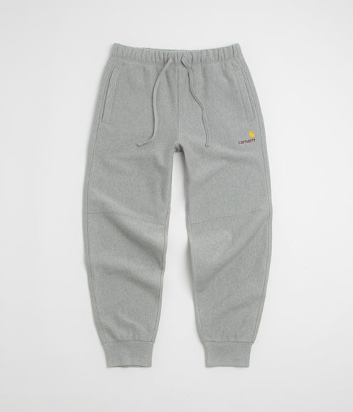 Carhartt American Script Sweatpants - Grey Heather