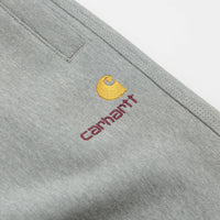 Carhartt American Script Sweatpants - Grey Heather thumbnail