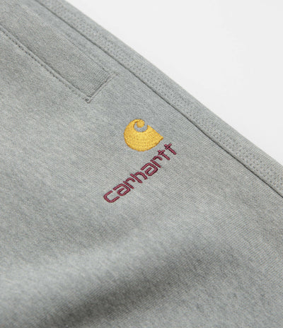 Carhartt American Script Sweatpants - Grey Heather