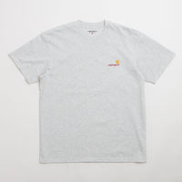 Carhartt American Script T-Shirt in Ash Heather thumbnail