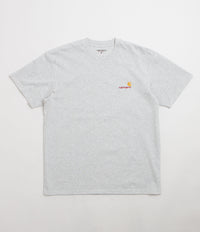 Carhartt American Script T-Shirt in Ash Heather