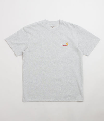 Carhartt American Script T-Shirt in Ash Heather