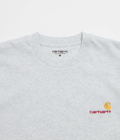 Carhartt American Script T-Shirt in Ash Heather