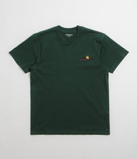 Carhartt American Script T-Shirt in Conifer