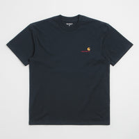Carhartt American Script T-Shirt in Deep Night thumbnail