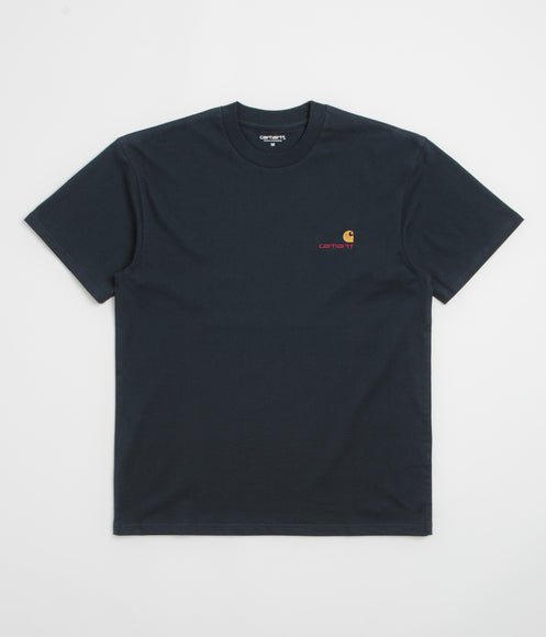 Carhartt American Script T-Shirt - Deep Night