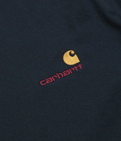 Carhartt American Script T-Shirt in Deep Night