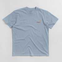 Carhartt American Script T-Shirt in Frosted Blue thumbnail