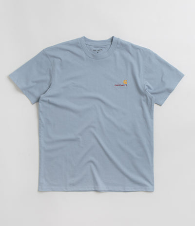 Carhartt American Script T-Shirt in Frosted Blue