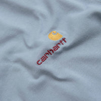 Carhartt American Script T-Shirt in Frosted Blue thumbnail