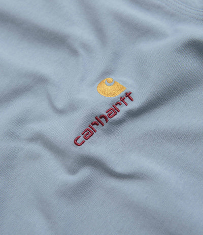 Carhartt American Script T-Shirt in Frosted Blue