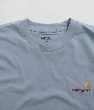 Carhartt American Script T-Shirt in Frosted Blue