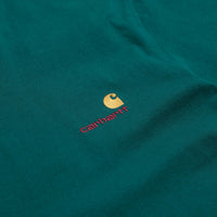 Carhartt American Script T-Shirt in Malachite thumbnail
