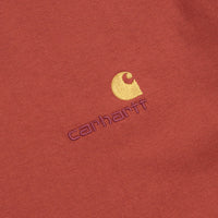 Carhartt American Script T-Shirt - Oxide Red thumbnail