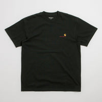 Carhartt American Script T-Shirt in Raven thumbnail
