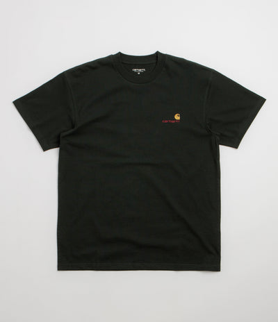 Carhartt American Script T-Shirt in Raven