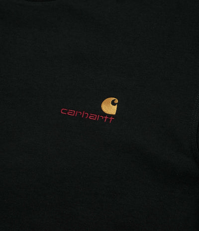 Carhartt American Script T-Shirt in Raven