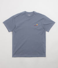 Carhartt American Script T-Shirt in Shady Blue