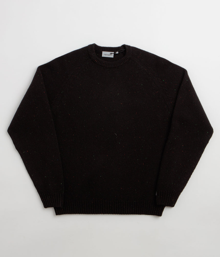 Carhartt Anglistic Knit Crewneck Sweatshirt - Speckled Black