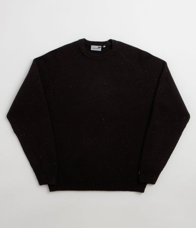 Carhartt Anglistic Knit Crewneck Sweatshirt - Speckled Black