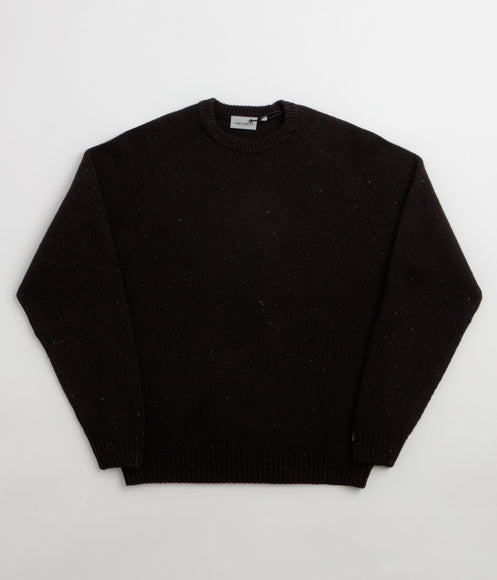 Carhartt Anglistic Knit Crewneck Sweatshirt - Speckled Black